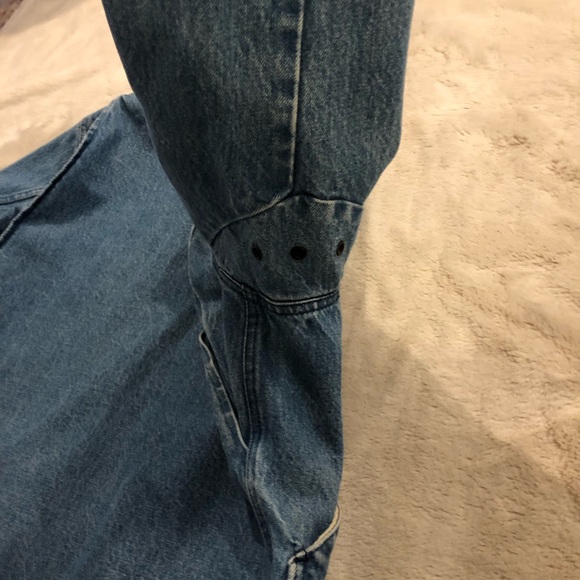 LL Bean Vintage Denim Chore Barn Coat Jacket size medium - Picture 9 of 15